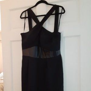 Badgley Mischka Black Keyhole detail Dress Size 12